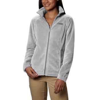 Columbia Jas Dames, Benton Springs Full Zip Fleece Petite Grijs, 71DCEMWJH